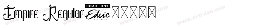 Empire Regular字体转换